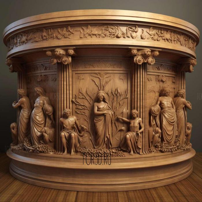 stl Baptistery 4 3d stl модель для ЧПУ